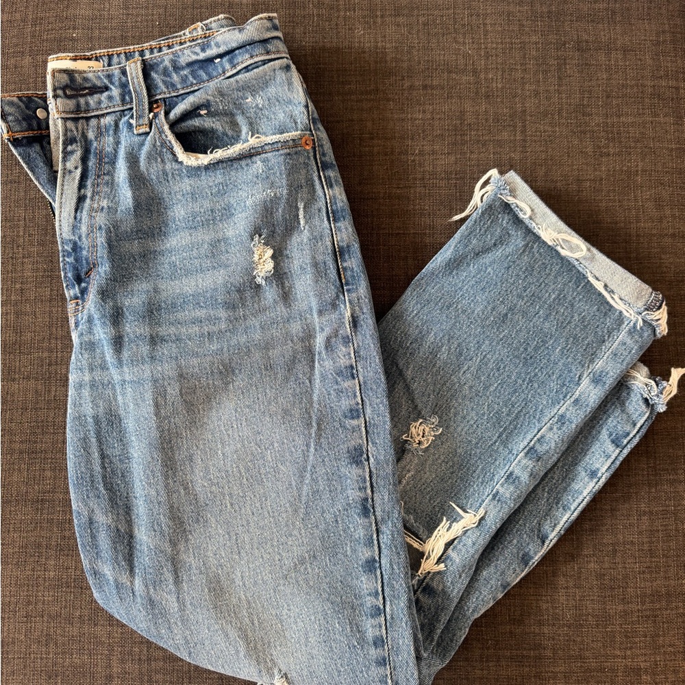 Abercrombie & Fitch Medium Wash High-Rise Jeans